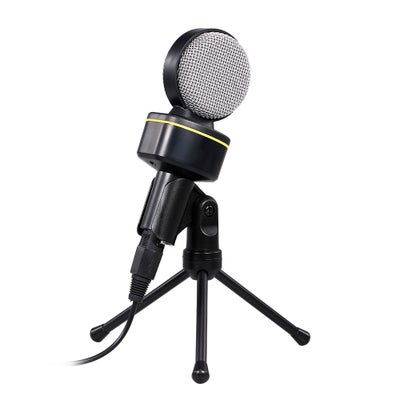 Buy Conference Omnidirectional Capacitive Desktop Microphone Black in UAE