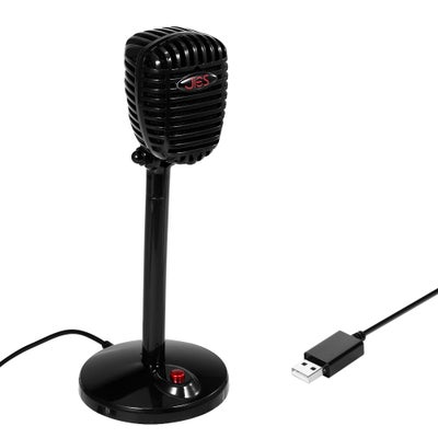 Buy F13 USB Omnidirectional Capacitive Microphone Black in Saudi Arabia