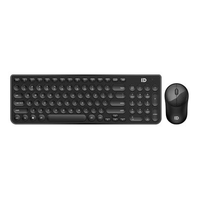 اشتري IK6630 Ultra Slim 2.4G Wireless Keyboard Mouse multicolour في السعودية