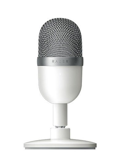 Buy Seiren Mini Streaming Microphone Silver/White in UAE