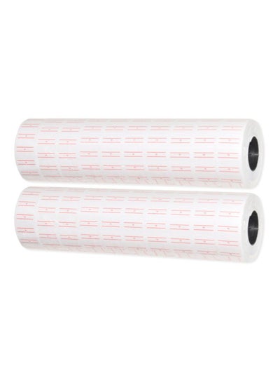 Buy 20-Piece Price Label Roll Set White in UAE