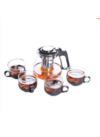 Buy Household Tea Set Clear in UAE