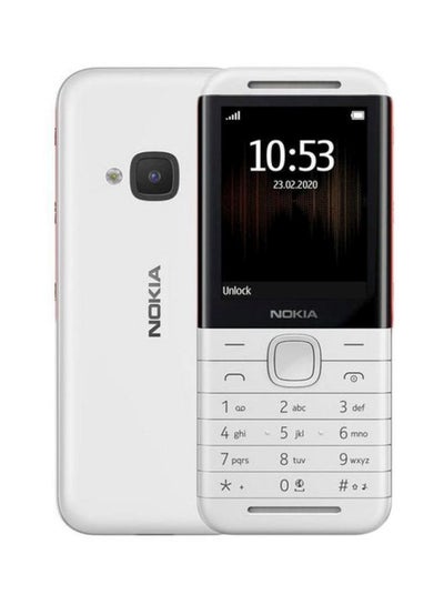 اشتري هاتف نوكيا 5310 ثنائي الشريحة أبيض/ أحمر، ذاكرة رام سعة 8 ميجابايت، ذاكرة داخلية سعة 16 ميجابايت، يدعم تقنية 2G في مصر