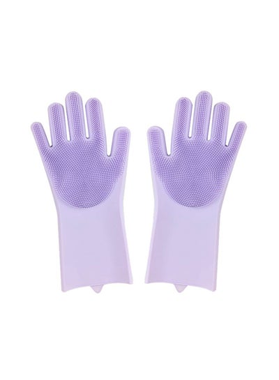 Buy Silicone Scrubbing Gloves Multicolor 20cm in Egypt