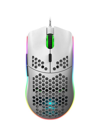 Buy Wired Gaming Mouse With Six Adjustable DPI White in Saudi Arabia