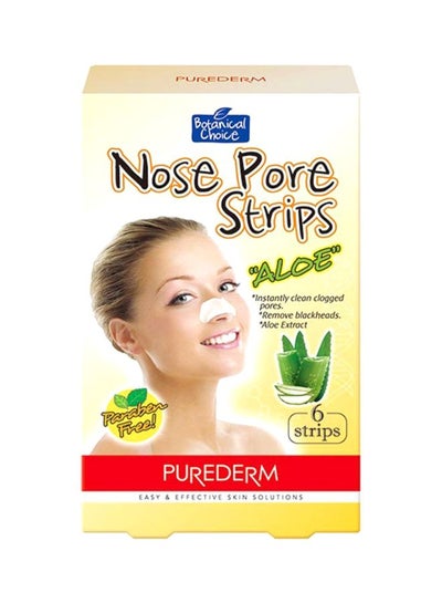 Buy Pack Of 6 Aloe Nose Pore Strips in UAE