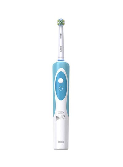 Buy Vitality Floss Action Electric Rechargeable Toothbrush Blue/White in UAE