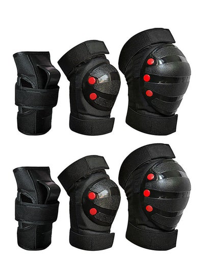 Buy 6Pcs/Set Adult Kid Roller Skating Knee Wrist Hand Brace Pads Protective Guard 0.461kg in Saudi Arabia