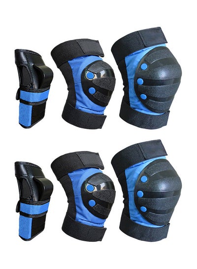 Buy 6Pcs/Set Adult Kid Roller Skating Knee Wrist Hand Brace Pads Protective Guard 0.48kg in Saudi Arabia