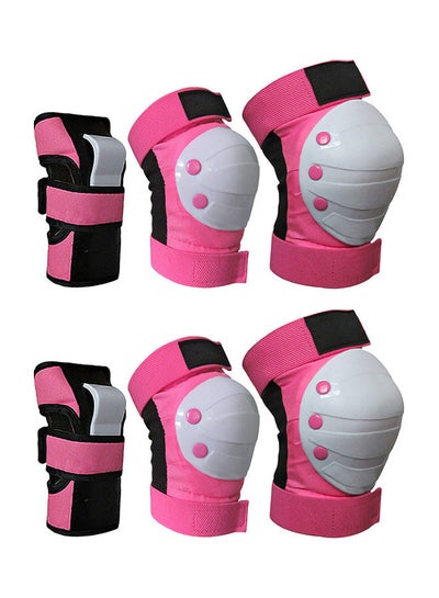 Buy 6Pcs/Set Adult Kid Roller Skating Knee Wrist Hand Brace Pads Protective Guard 0.465kg in Saudi Arabia