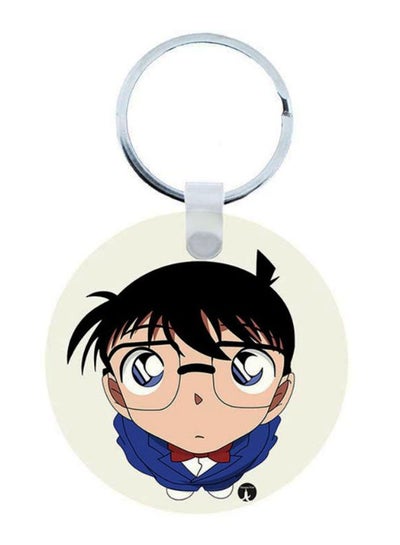 اشتري سلسلة مفاتيح وقلادة مطبوعة على الوجهين بشخصية مسلسل "Detective Conan" بيج/أزرق/أسود في السعودية