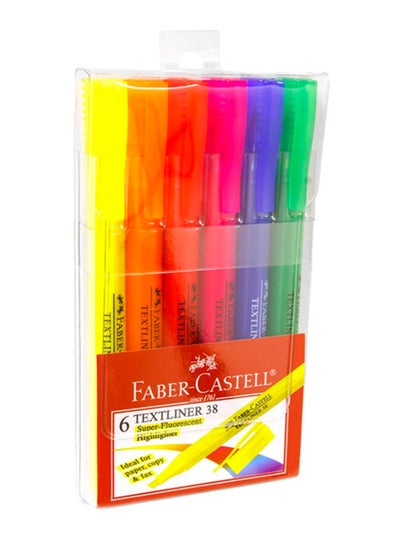 اشتري طقم أقلام تحديد تيكستلاين مكون من 6 قطع متعدد الألوان في السعودية