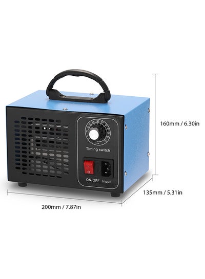 Buy Portable Ozone Generator Air Purifier with Timing Switch WSA2481868 Blue/Black in UAE