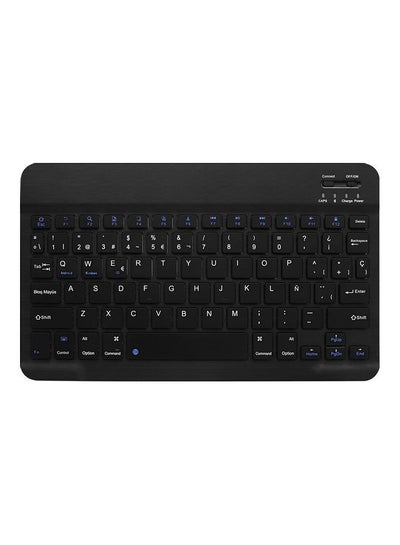 Buy Rechargeable BT Wireless Minor Language Keyboard Black in Saudi Arabia