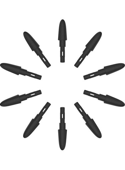 اشتري 10-Piece Graphics Tablets Replacement Pen Nib Set أسود في السعودية