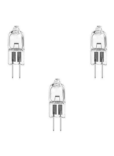 Buy Home Decorative Halogen Capsule Bulb, 20W G4, 12V, (Pack of 3) Warm white 10.6 x 7 x 2.6cm in UAE