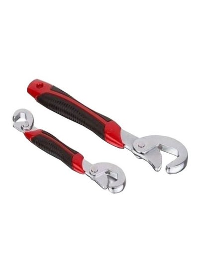 Buy 2-Piece Snap N Grip Wrench Black/Red in UAE