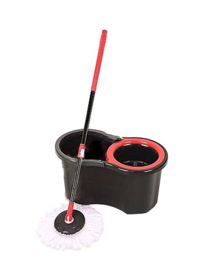اشتري ممسحة لتنظيف الأرضيات مع دلو أسود/أحمر 16لترات في السعودية