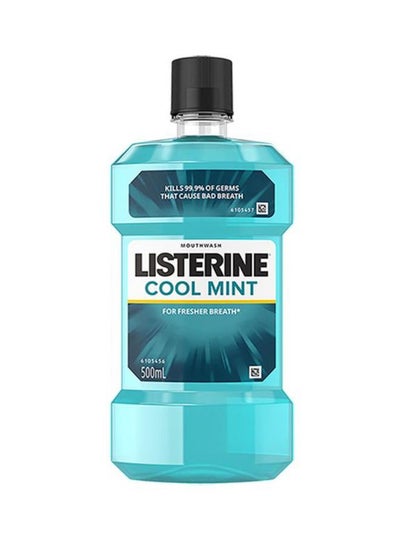 Buy Cool Mint Antiseptic Mouthwash Blue 500ml in UAE