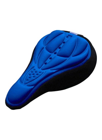 Buy Bike 3D Saddle Seat Cover Bike Breathable Soft Comfort Pad Padded Cushion (Blue) 28*2*17cm in Saudi Arabia