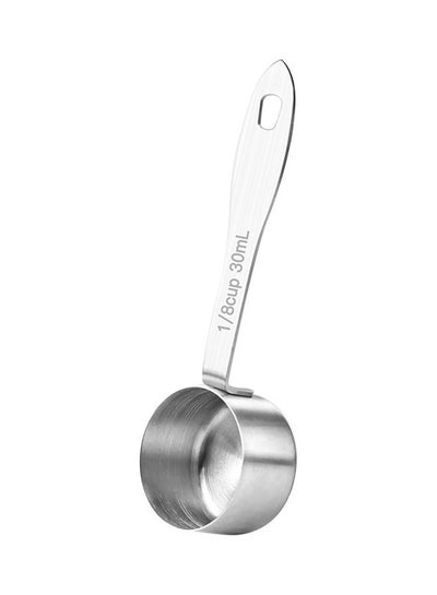 Buy Coffee Scoop Stainless Steel Measuring Scoop Spoon Silver 14.20*2.70*4.40cm in UAE