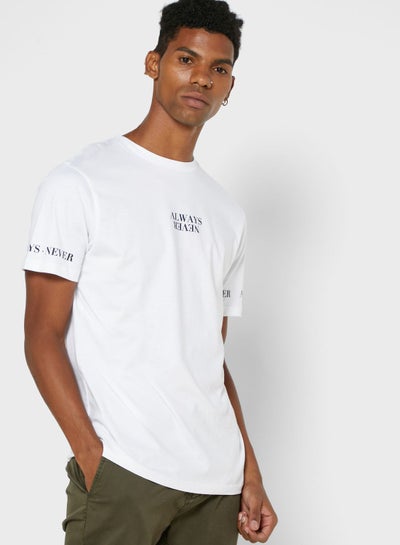 Buy Always Never T Shirt White in UAE