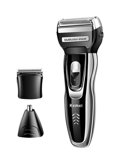 Buy Km-5558 3 In 1 Rechargeable Electric Shaver Black in Egypt