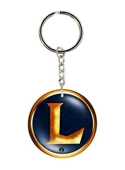 Buy League Of Legends Printed Keychain Blue/Gold/Silver in Saudi Arabia