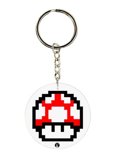 Buy Super Mario Logo Keychain Red/White/Black in Saudi Arabia