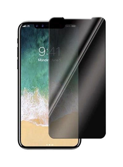 Buy Tempered Glass Privacy Screen Protector For Apple iPhone X/Xs Black in Saudi Arabia