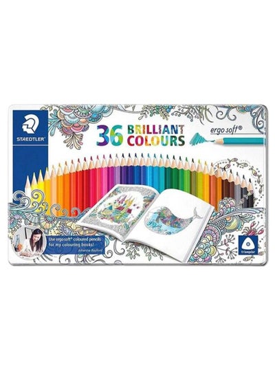 Buy Brilliant Wooden Color Pencil Set, Pack Of 36 Multicolour in UAE
