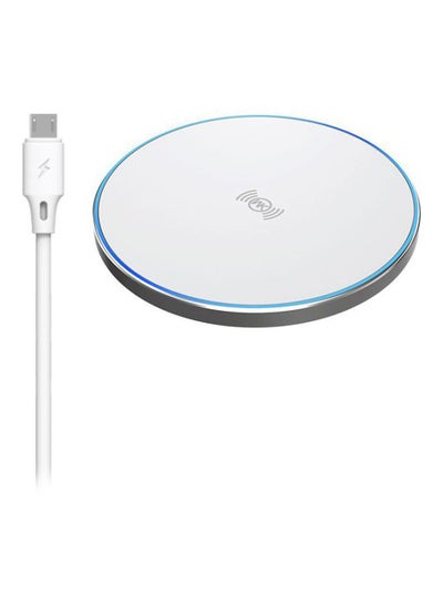 Buy Round Wireless Charger White in Saudi Arabia