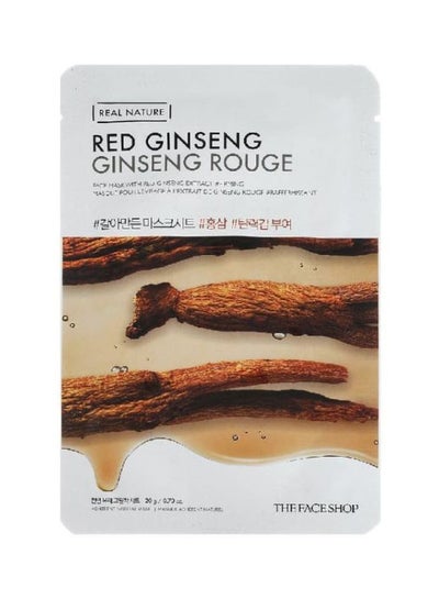 Buy Real Nature Red Ginseng Face Mask 20grams in UAE