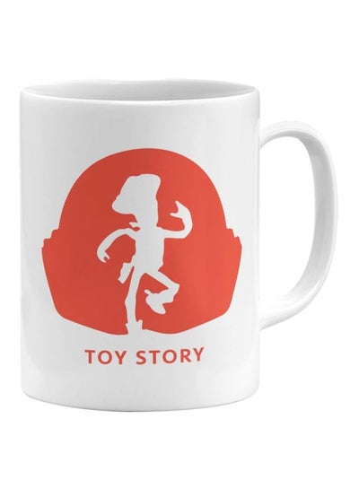 Buy Printed Ceramic Coffee Mug Woody Toy Story 11ounce in UAE