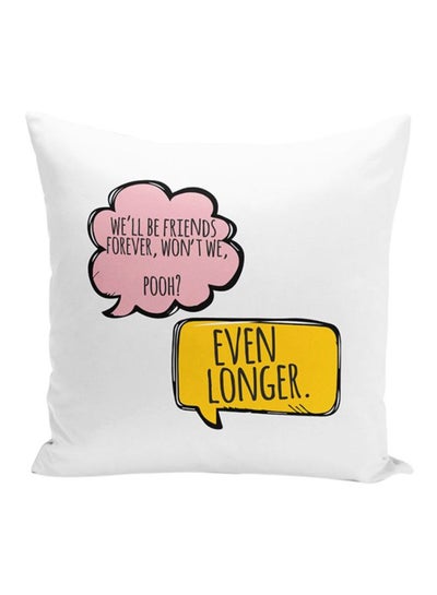 اشتري Pooh Friends Quote Throw Pillow With Stuffing متعدد الألوان 16x16 بوصة في الامارات