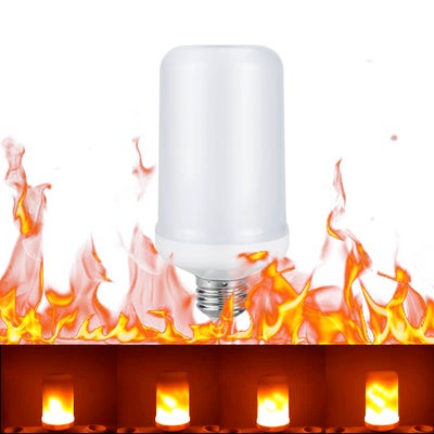 Buy LED Fire Effect Light Bulb E27 Base multicolour 14.00*6.50*6.50cm in UAE