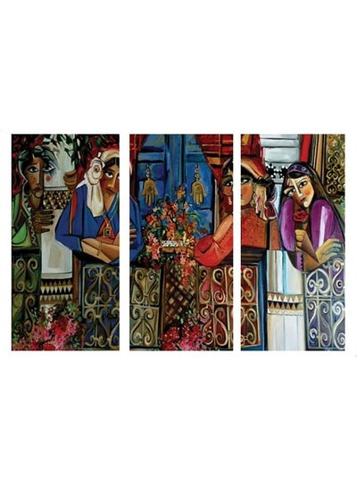 Buy Ancient & Classic Design Framed Vinyl Tableau Multicolor 60x90cm in Egypt