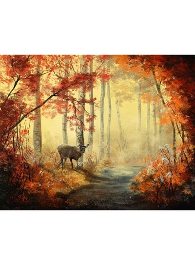 Buy Landscape & Nature Design Framed Vinyl Tableau Multicolor 80x80cm in Egypt