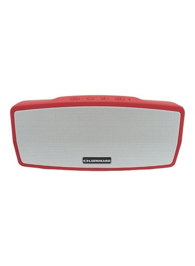 Buy Portable Bluetooth Speaker Red/Silver in UAE