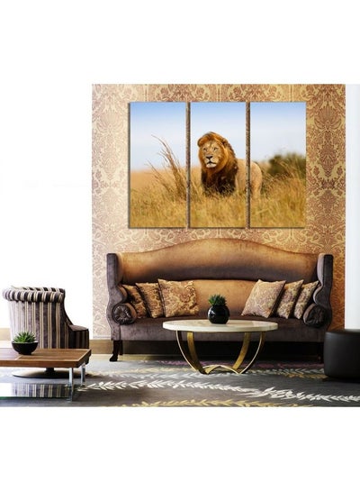 Buy Animals Design Framed Vinyl Tableau Multicolor 120x80cm in Egypt