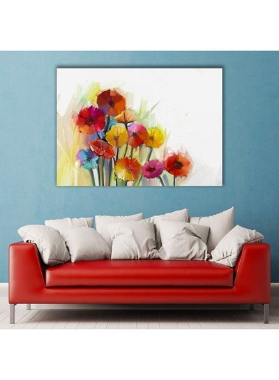 Buy Floral & Botanical Design Framed Vinyl Tableau Multicolor 40x60cm in Egypt