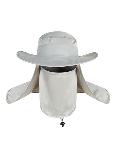 Buy Summer Outdoor Travel Fishing Fisherman Neck Face UV Sun Protection Flap Cap Hat 20 x 10 x 20cm in Saudi Arabia