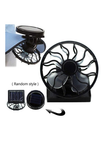 Buy Summer Portable Mini Solar Power Cooling Fan Air Cooler For Traveling Fishing 20 x 10 x 20cm in Saudi Arabia