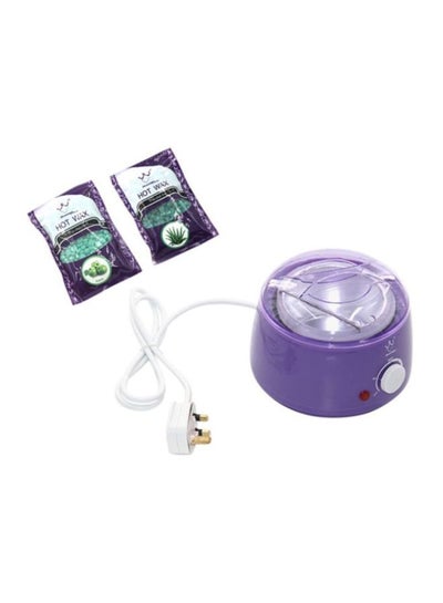 Buy Wax Machine With Two Bags Of Wax Purple in UAE