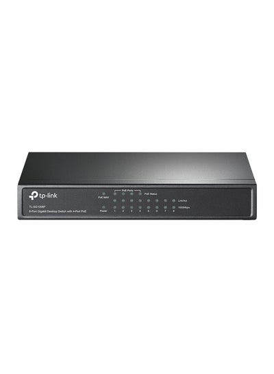 Buy 8 Port Gigabit Desktop Switch With 4 Port PoE 4 Mbps Black in UAE