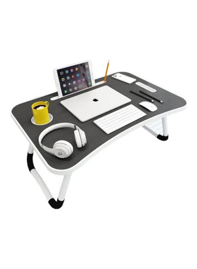 Buy Foldable Laptop Table With Cup Holder Multicolour Multicolour 60 x 41cm in Egypt