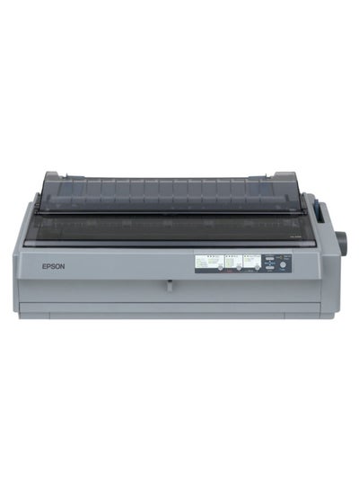 Buy Monochrome Dot Matrix Printer Grey in UAE