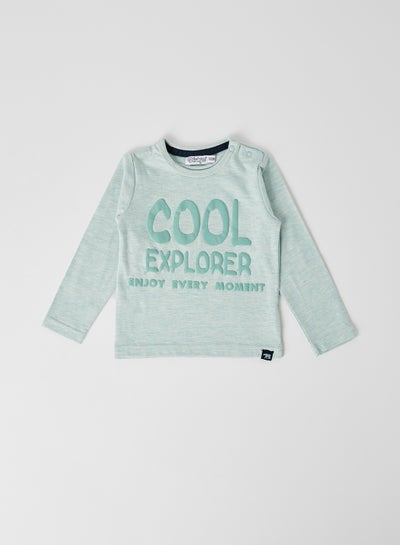 Buy Cool Explorer Long Sleeve T-Shirt Soft green in UAE