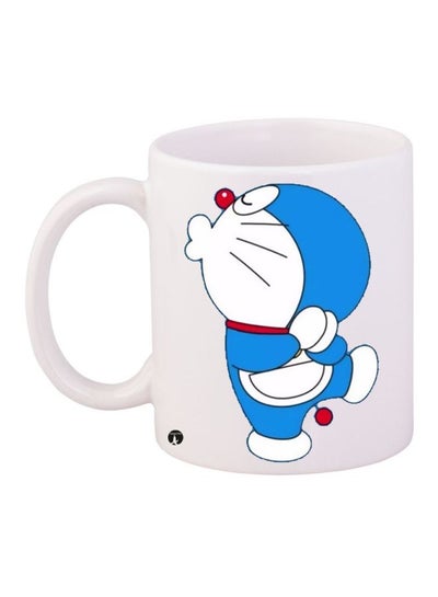 Buy Doraemon Printed Coffee Mug White/Blue/Red in UAE