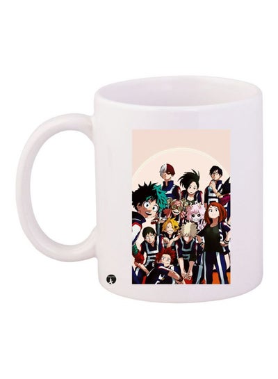 Buy Anime Printed Coffee Mug White/Beige/Black in Saudi Arabia